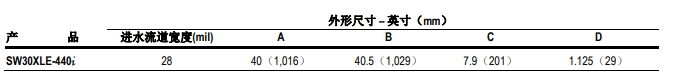 陶氏海水淡化反渗透膜元件SW30XLE-440i